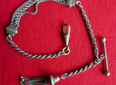 Victorian Silver Watch Chain