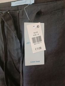 Linen look trousers