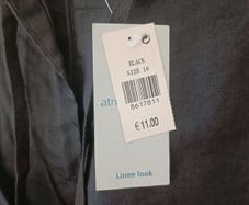 Linen look trousers