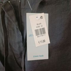 Linen look trousers