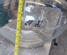 Big glass flowerpot