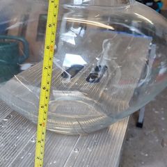 Big glass flowerpot