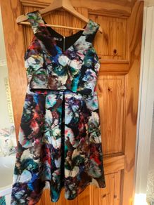 Printed Crop top and skirt set
