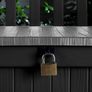 Eden Bench Outdoor Storage Box Garden Furniture, Graphite and Grey, 132.5L x 75W x 18.5H cm (FREE POSTAGE) Image 3