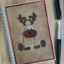 Craft Cutting Dies - Cute Christmas Die set - RED NOSE REINDEER Image 3