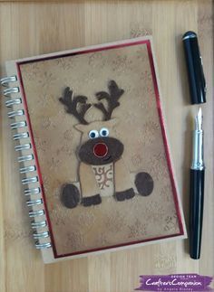 Craft Cutting Dies - Cute Christmas Die set - RED NOSE REINDEER