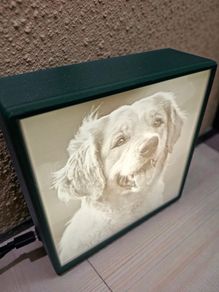 Lithophane Lightbox 3d printed customisable