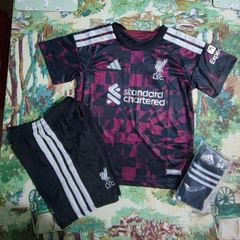Liverpool 26/27 (3rd) Kids Full Kit ,size : 6/7 , 7/8 , 8/9 , 10/11.