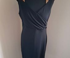 Brand new Esprit black wrap effect dress
