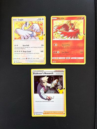 Pokemon Cards Large Lot 15+ Cards Celebrations 25th Anniversary Set Lugia Mew NM