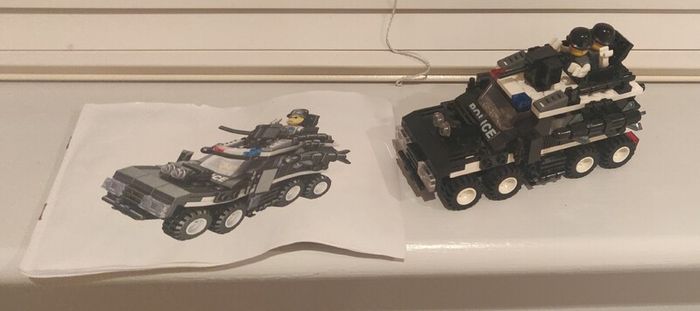 blocks - police car