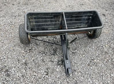 Lawn seed and fertiliser spreader