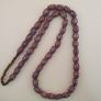 Antique Venetian Style MultiLayerd Red Chevorn Glass Beads Necklace Strand Image 6