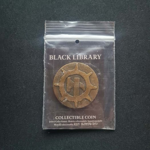 Black Library Collectible Coin Games Workshop February 2024 NEW MINT