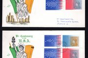 1976 Ireland Bi-Centenary of the American Declaration of Independence Commemorative stamps and miniature sheet Hibernian First Day Cover (FDC)