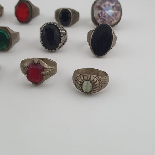 Antique Treasure Jewellery Lot 15 Traditional Brass Statement Rings