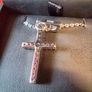 Sterling silver/cubic zirconia cross necklace Image 3