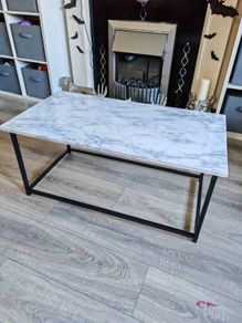 marble style coffee table