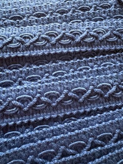 New 10.4 metres of blue half inch thick upholstery gimp