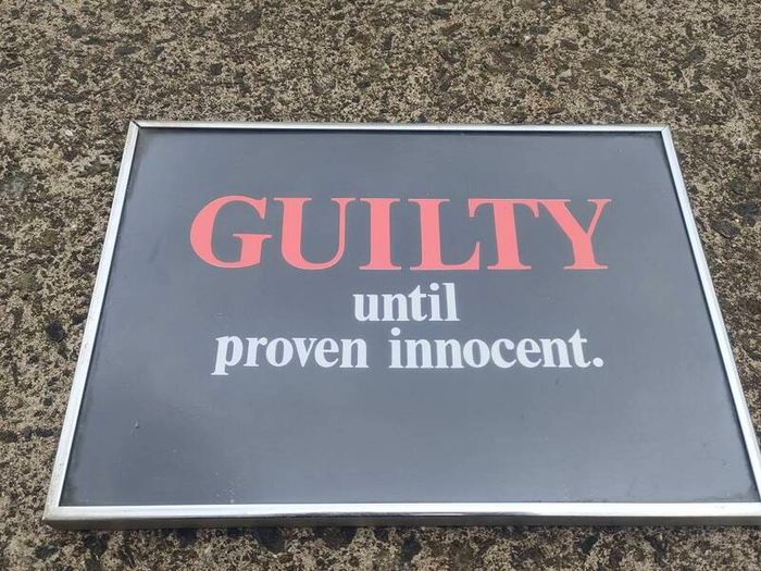 NI Vintage Anti Establishment Sign