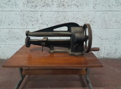 Antique Attila Shoe Man Leather Trimmer Cutter