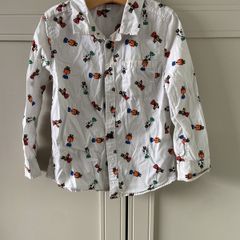 Animal patterned long sleeve shirt 3-4 years