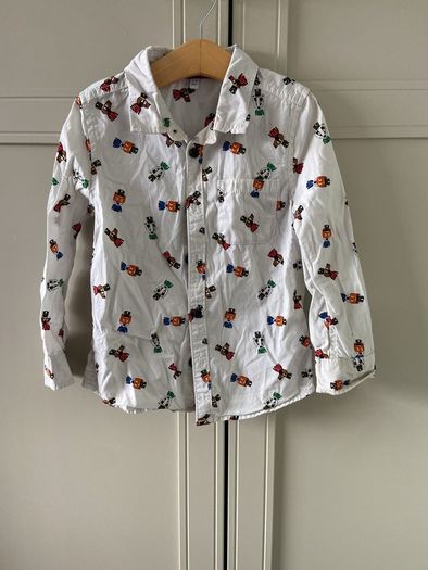 Animal patterned long sleeve shirt 3-4 years