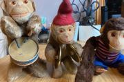 Vintage Max Carl West Germany Wind-Up Monkeys