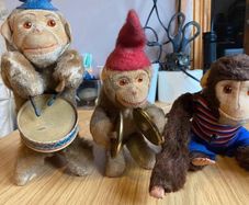 Vintage Max Carl West Germany Wind-Up Monkeys
