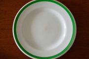 Vintage Arklow Green Striped Dinner Plate No. 3