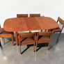 Mid Century Table and 6 Chairs - Extending. Image 2