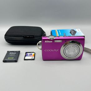 Nikon Coolpix S220 10MP Digital Camera Pink - Nr Mint - Full Kit