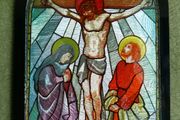 Vintage Unusual Glass Icon