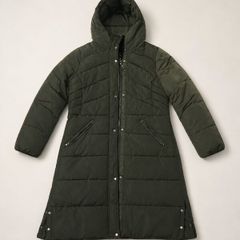 NEXT Women Long Padded Coat Dark Green - Size 16