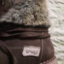girls brown suede fur topped boots by bambi Image 6