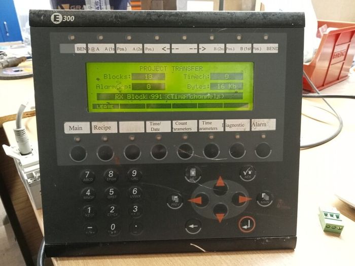 Beijer C300 HMI screen for PLC