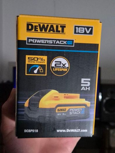 Dewalt 18v, 5ah, Powerstack Battery, New
