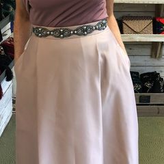 Complete wedding guest attire including skirt, top and belt