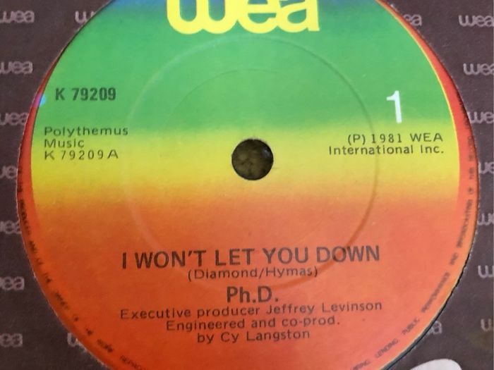 Ph.D - I Won't Let You Down (1982) Irish 7"