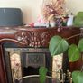 Ornate mahogany fire surround/mantle Image 2