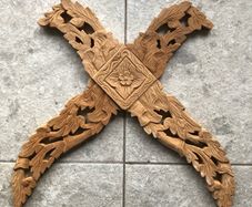 Vintage Thai Lanna Hand Carved Kalae