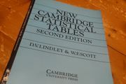 new Cambridge statistical tables
