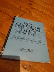 new Cambridge statistical tables