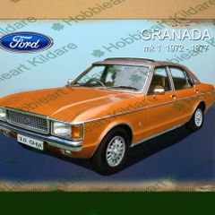 Ford Granada mk 1 classic car tin metal sign
