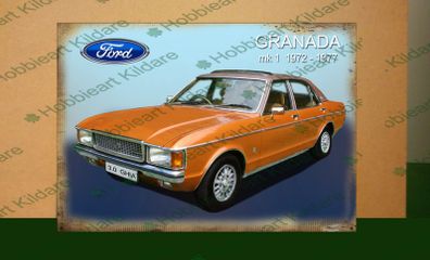 Ford Granada mk 1 classic car tin metal sign