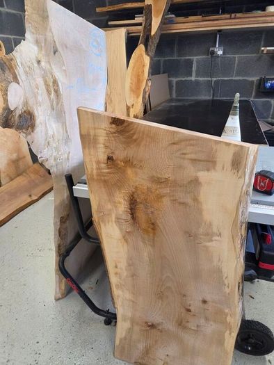 Live Edge Sycamore Slab- Kiln Dried