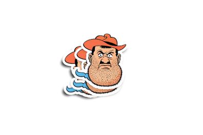 Desperate Dan Glossy Stickers 2-Pack
