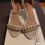 NEXT low heel occasion stiletto. Size 4. Like new. Gold / pearl. Rrp 52 euro Image 7