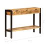 Sideboard with 3 Drawers 110x35x75 cm Solid Mango Wood Image 8