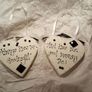 Black and white heart plaques Image 3